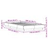 Bed Frame with LED Lights Concrete Grey 90 x 200 cm Engineered Wood