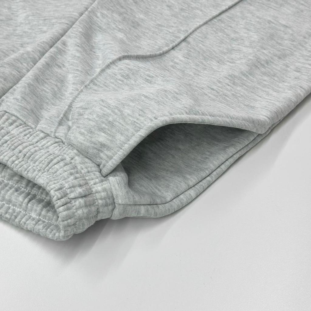 Autumn and Winter Solid Color Casual Wide Leg Elastic Waist Sweatpants Women's Jogging Sports Pants