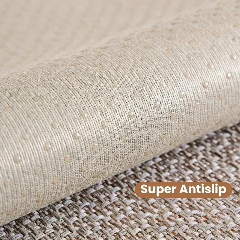 Cotton and Linen Sofa Towel Solid Color Sofa Mat Four Seasons Universal Sofas Pad for Living Room Anti-Slip Couch Cushion Luxury