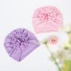 Newborn Hat Soft Stylish Polyester Cotton Big Flower Baby Cap for Little Girl