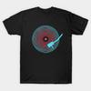 Men Black Print T-shirt Vinyl Record No-Cut Transfer Paper Print Cotton Tshirt