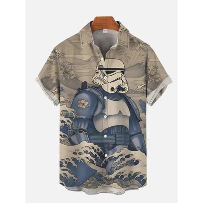 Hawaii Shirts Man Stars-wars Shirts Men Women Clothes Tee Tops Boys Girls Tees Walker Printing Short Sleeve Shirt
