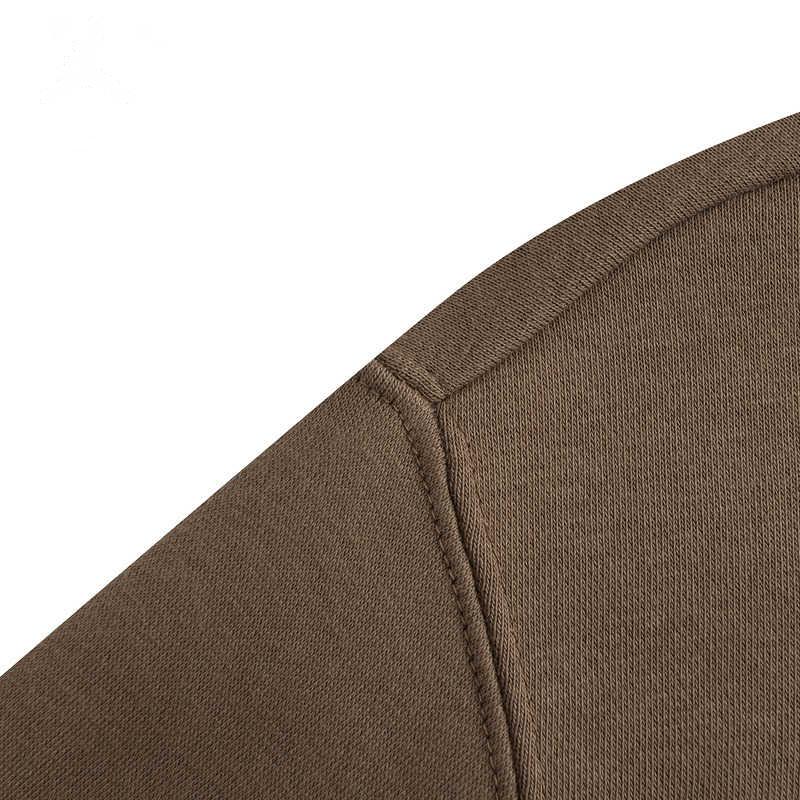 Jordan Comfortable Skin-Friendly Round Neck Pullover Long Sleeve Kids Tops Dark-Brown JD2442078GS-001