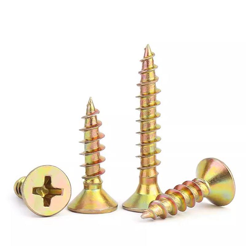 Hardened Fiberboard, Wood Screws, and Self-Tapping Drywall Screws for Cabinet Doors and Wall Panels