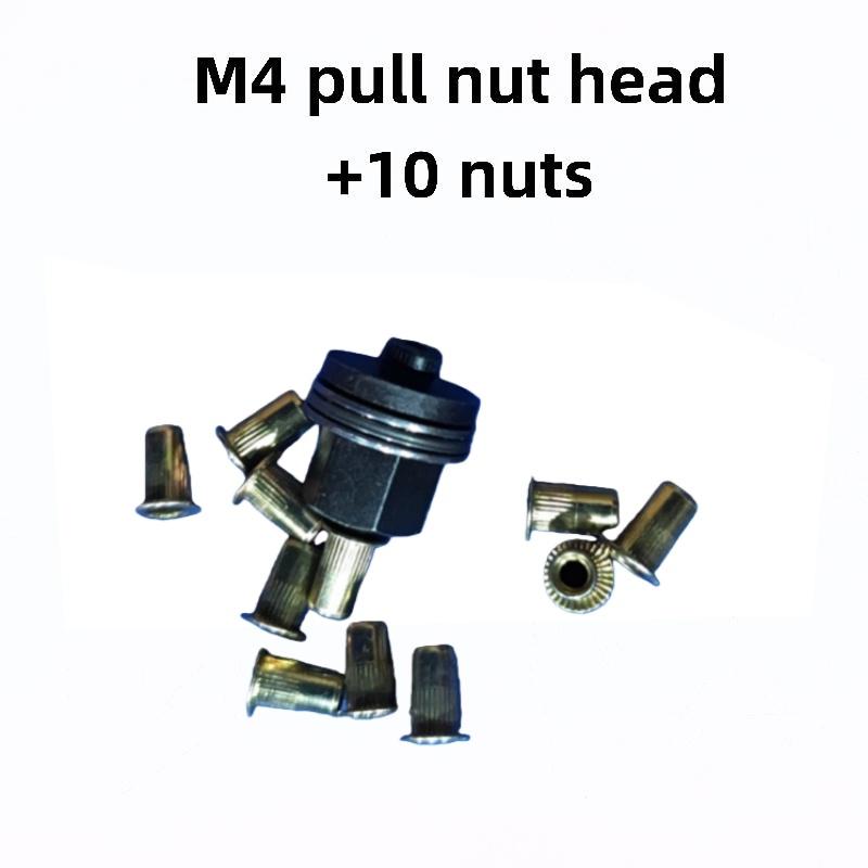 (YY)11Pcs/Pack 2025 New Hand Rivet Nut Manual Riveter Nut Tool Accessory for Nuts M3 M4 M5 M6 M8 M10 M12 Simple Installation