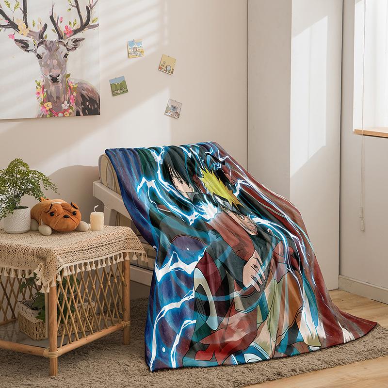 Animation Hokage Serie Flanelldecke 3D-Druck Sofadecke Verdickte Decke