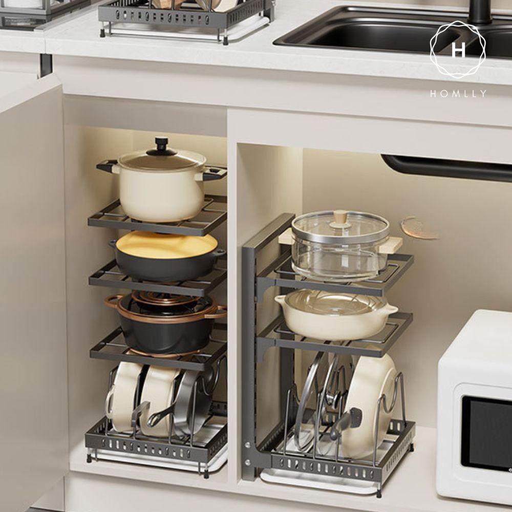 Homlly Pots and Pans Organizer under Cabinet