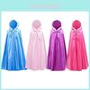 Encantador Vestido de Elsa de Frozen Capa Fantasia para Meninas Ideal para Festas de Natal
