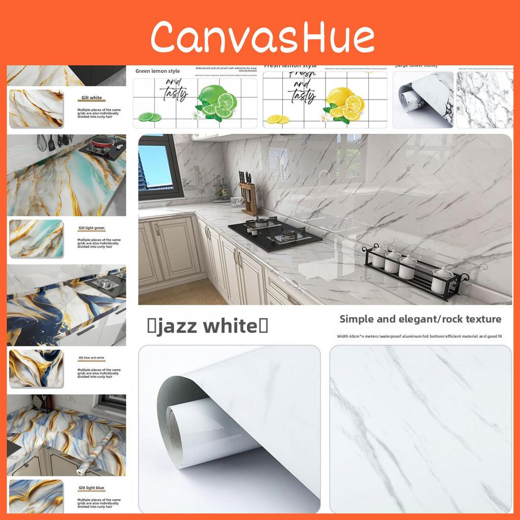 Wasserfeste und ölbeständige Küchenwandfolie in Marmoroptik für moderne Dekoration