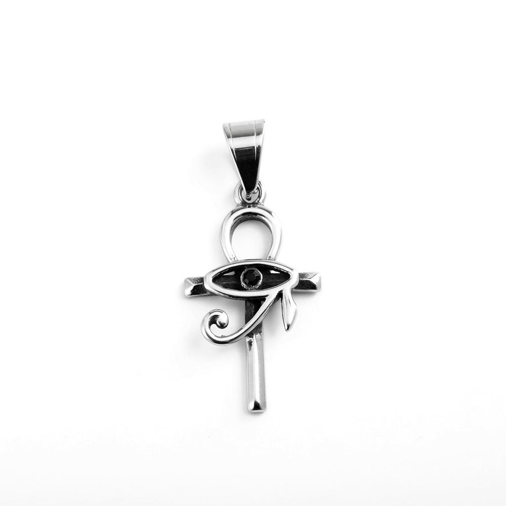 Unisex Retro Stainless Steel Eye of Horus Pendant Necklace стали - только кулона