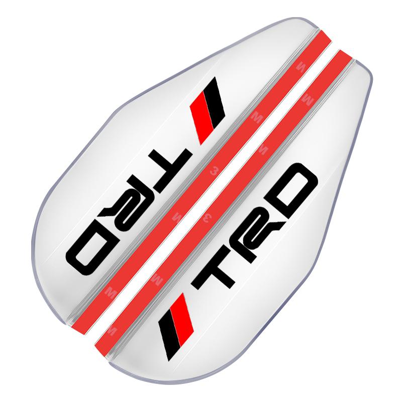 2 Stück Auto Rückspiegel Seitenansicht Regenabweiser Augenbrauenaufkleber für Toyota Trd Gr Yaris Corolla Avensis Aygo Vitz Vios Yaris Mark-X Mirai