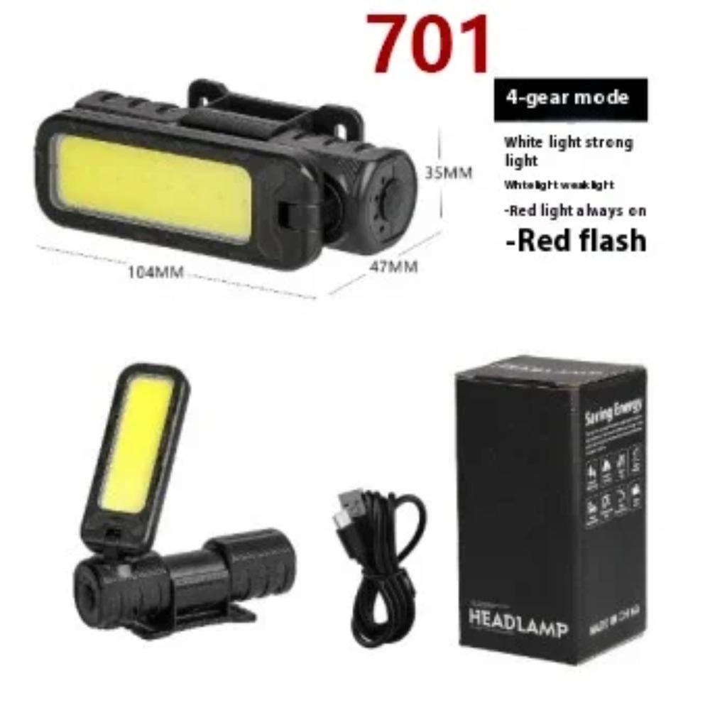 USB Rechargeable Headlamp Portable Flashlight COB LED Work Light  Rotatable Magnetic and Waterproof Lamp for Car Repair