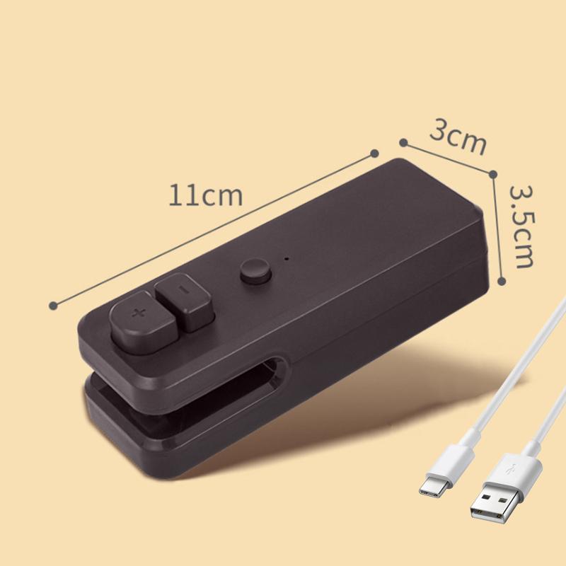 Wiederaufladbares Mini-Versiegelungsgerät Beutelversiegler Tragbares Hand-Heißsiegelgerät zur Lebensmittellagerung