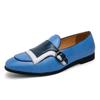 Men's Large Size Slip-on Leather Loafers - Size 48 Trendy Pull-on Driving Shoes