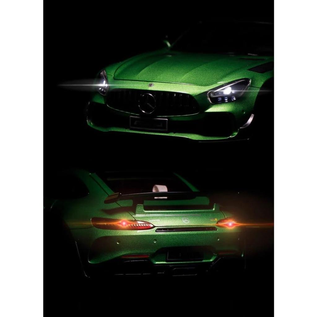 1/18 Mercedes-Benz GTR Demon Alloy Die Cast Toy Car Model Sound and Light Children's Toy Collectibles Birthday Gift