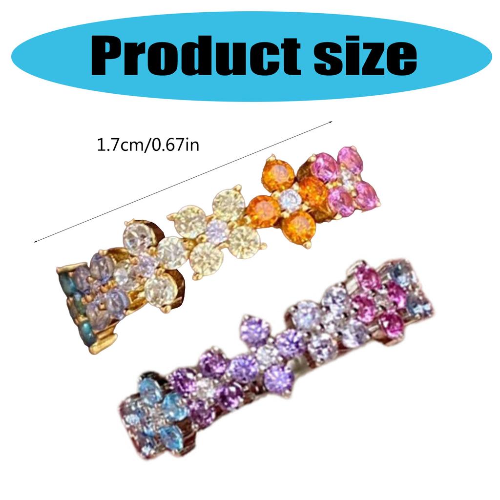 Unique Finger Rings Adjustable Rings Four Leaf Grass Opening Rings Eye Catching Finger Jewelry Date Jewelry for Daily