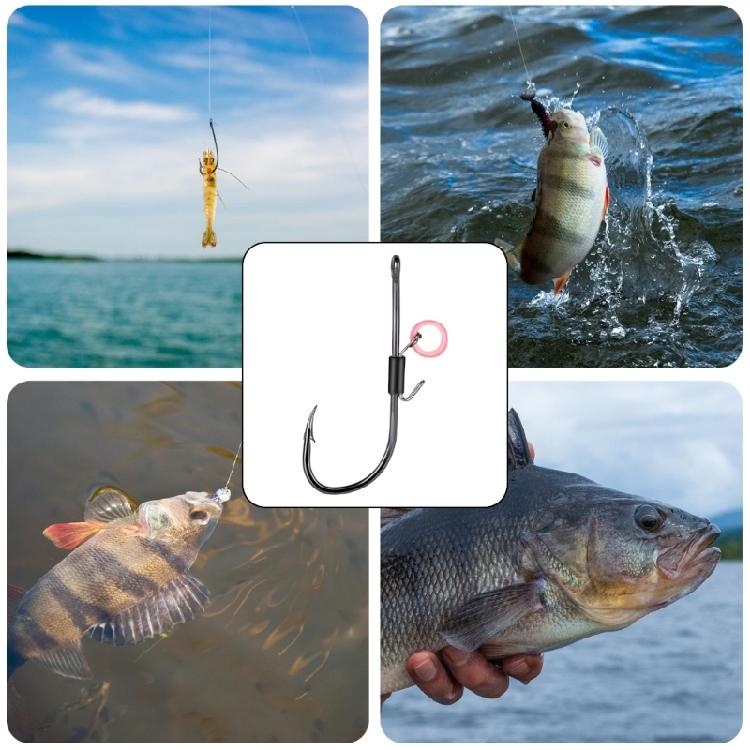 10Pcs Live Shrimp Fixed Hook Carbon Steel Long Shank Barbed Hook Universals Fishing Hook Shrimp Holder Hook Enduring