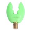 3pcs Golw In Dark Plastic Fishing Rod Holder U head Road Rest Grips (green)