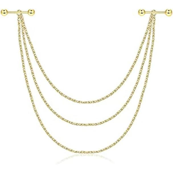 

Frodete нержавеющая сталь щит для сосков цепи для тела кулон ювелирные изделия для пирсинга кольцо со штангой пирсинг фиксированная цепочка кулон для женщин и мужчин ювелирные изделия золотой