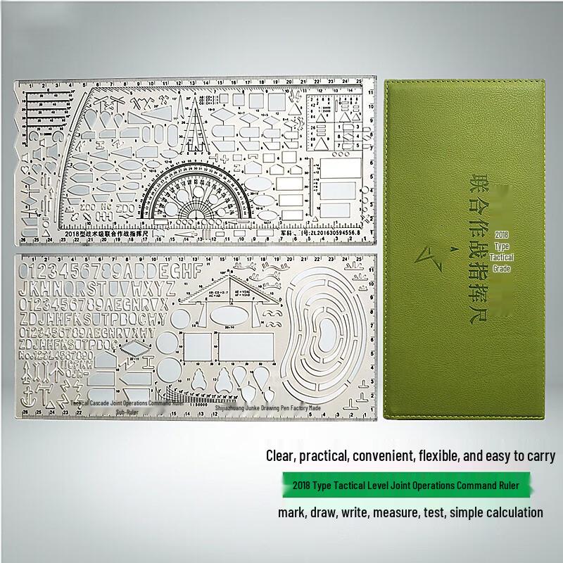 2018 Model Military Map Plotting Ruler