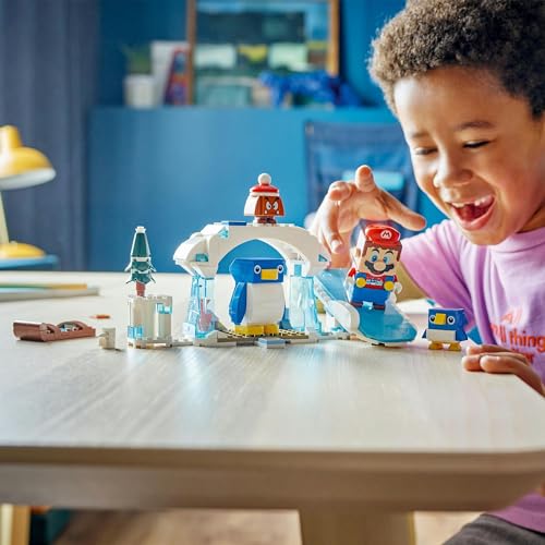 LEGO Super Mario Pinguin Eltern-Kind Schnee Abenteuer Spielzeug Geschenk Geburtstag Block Weihnachten Mario Waren Spiel 71430