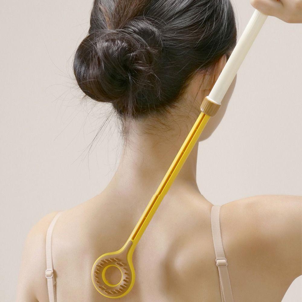 New Portable Extendable Back Scratcher Handheld Magnetic Acupressure Itch Relief Stick Double-sided Massage Roller Body Massage