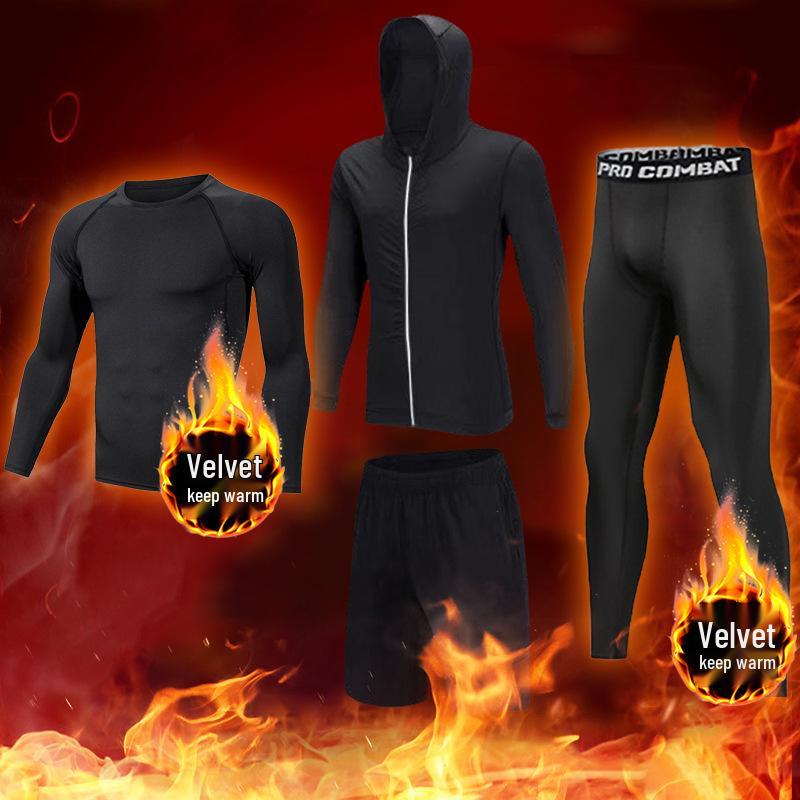 Men's High Elasticity Winter Running Base Layer Suit