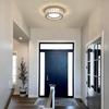 Round Crystal Ceiling Light - Modern Minimalist Luxury Fixture for Bedroom or Entryway