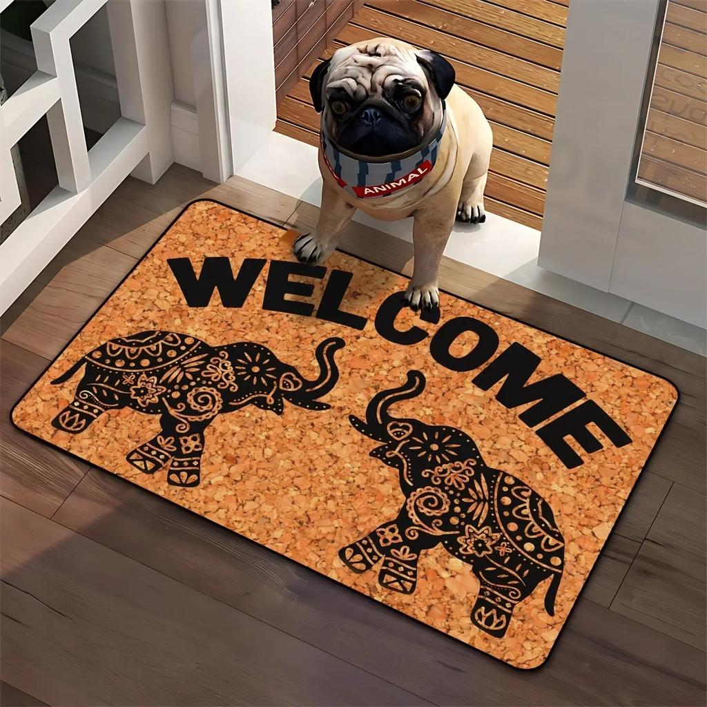 1PC Handdraw Owls Printed Decor Kitchen Rugs Non-Slip Home Door Mats Bathroom Rugs Bath Mat Carpet for Home Sink Laundry Decor