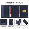 For iPhone 16 Plus Magnetic Case BETOPNICE Leather Phone Cover Kickstand with Detachable Card Bag