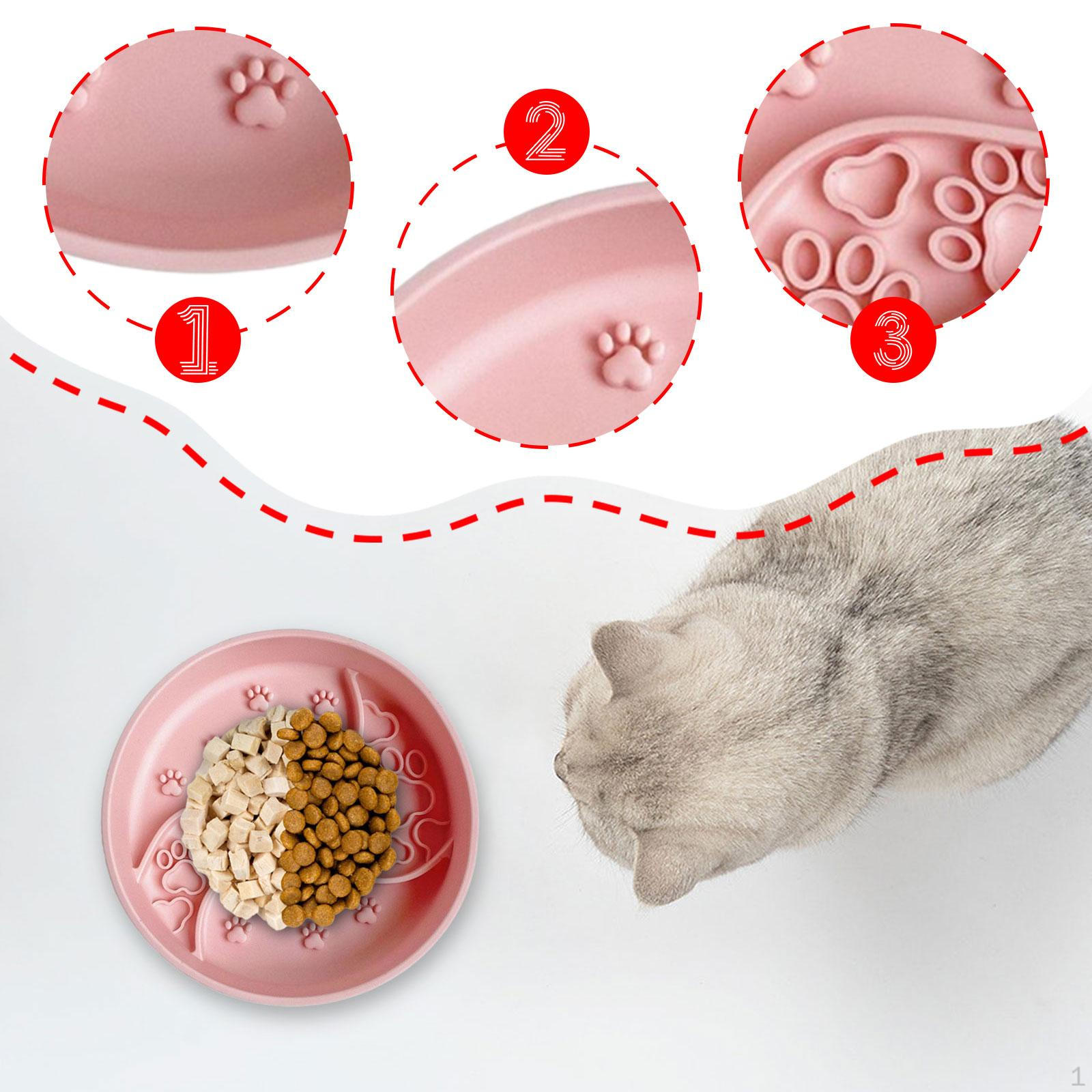 

Dog Slow Feeder Bowl Feeding Pad Portable Enrichment Toy,Anti Slip,Dog Treat Dish,Food рожевий