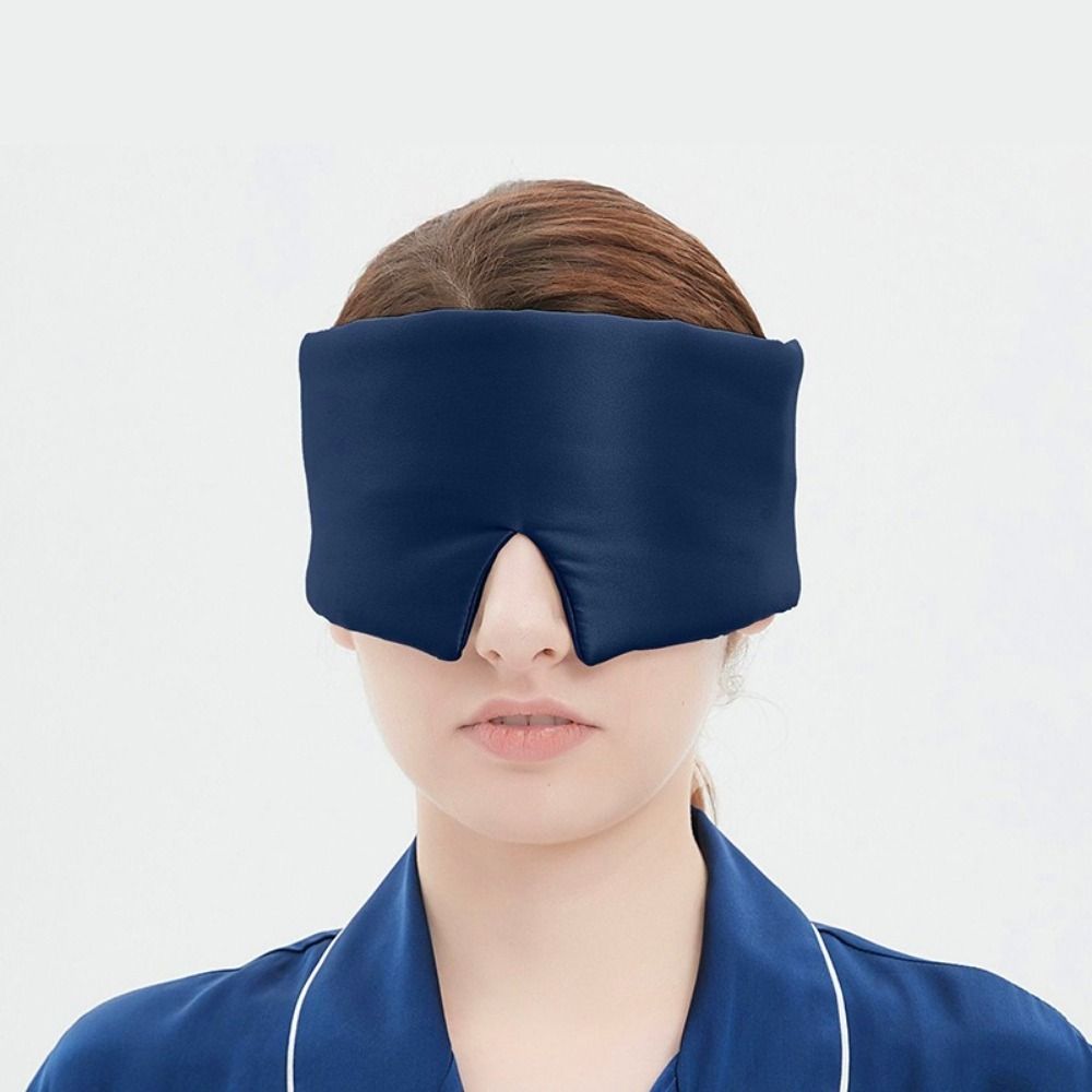 Breathable Sleep Mask Imitation Silk Eyemask Eye Cover Sleeping Mask  Nap