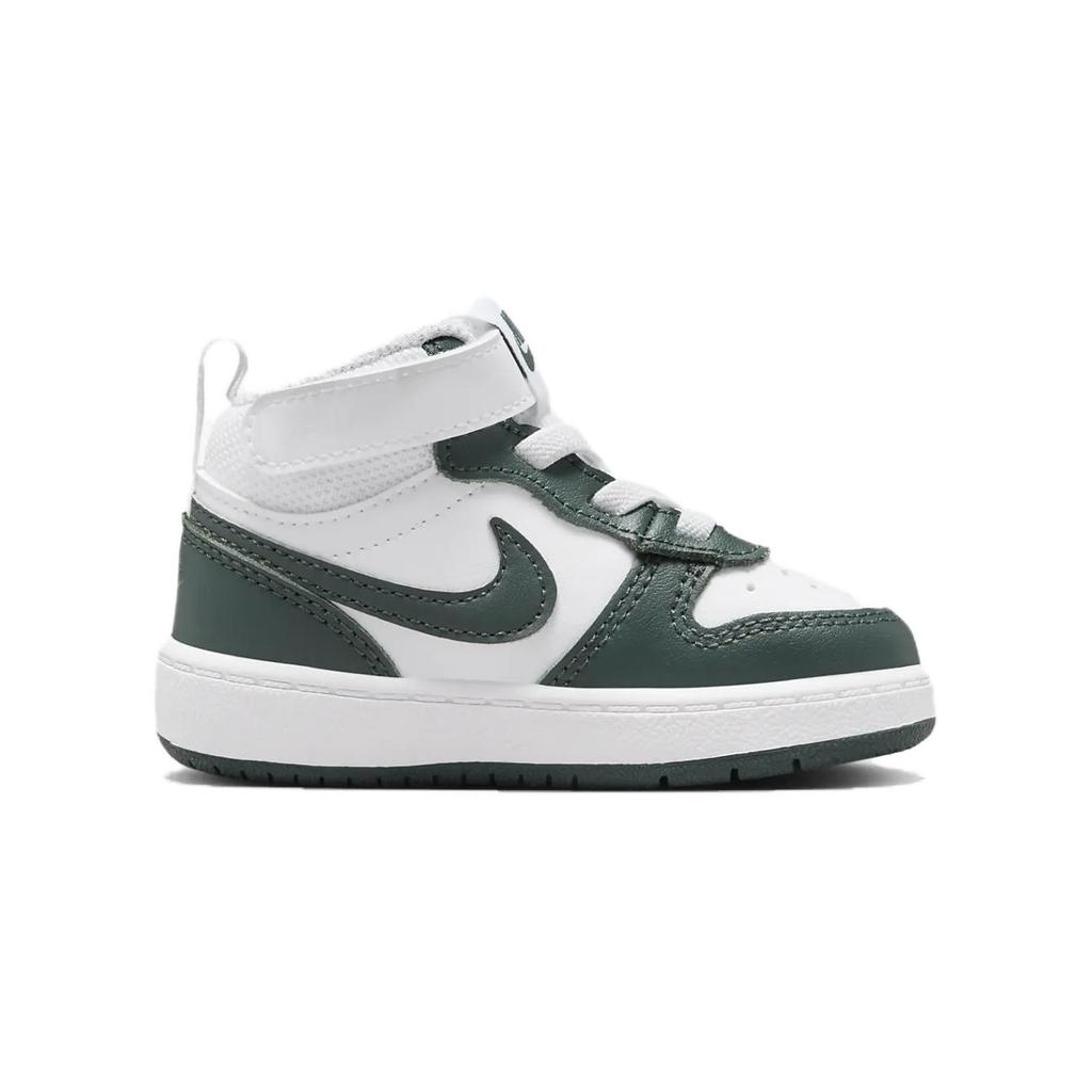 Nike Court Borough Mid 2 TD Vintage Green Baby Sneakers White CD7784-119