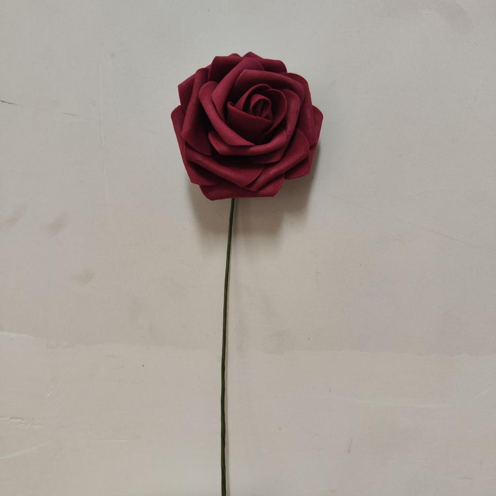 Hot Seller: 25-Piece PE Rose Flower Gift Box with 8cm Simulation Roses, Leaves, and Stems