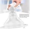 Baby Nipple Set Liquid Silicone Soft Infant Pacifier Teat Feeding Bottle Accessory(4 X Nipple 1 X Milk Needle )