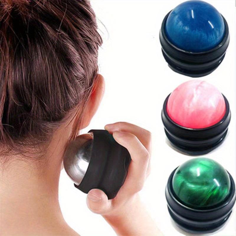 Mini Roller Massage Ball Handheld Fitness Ball Meridians Fascia Ball Essential Oil Resin Neck And Back Leg Massager