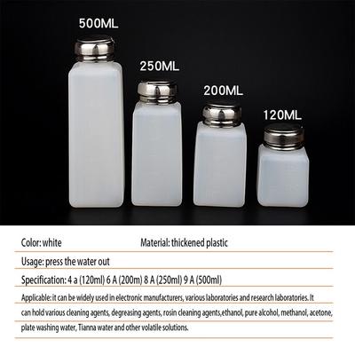 Anti Volatilization 100/200/250/500ML Liquid Alcohol Split Bottle Flux Bottle Industrial Alcohol Dispenser Split Bottle