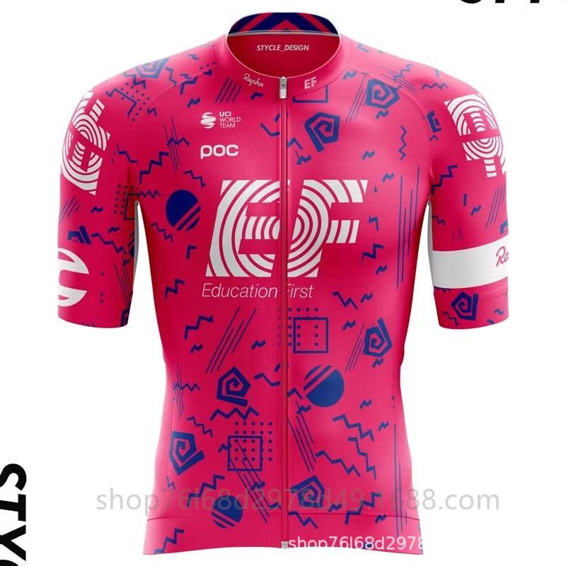 Maglia da Ciclismo EF Education-EasyPost Team Traspirante Performance Abbigliamento da Bici Uomo Donna