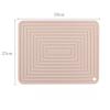Large 29cm Silicone Pan Mat Square Thickened Heat Insulation Mat Non-slip Corrugated Kitchen Table Mat