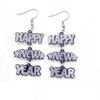 Happy New Year Pendant Ear Rings Elegant Chinese Ear Ornament for Women Girls