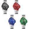 Men's Analog Waterproof Watch Stainless Steel Band Simple Stylish Silver Accessory