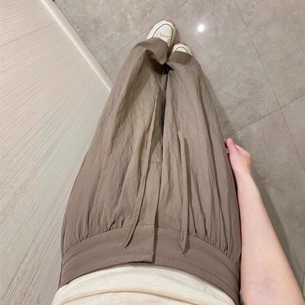 Air Yamamoto Women's High-Waisted Wide-Leg Pants: Stylish, Lightweight, Slimming, Casual Summer Wear 2025