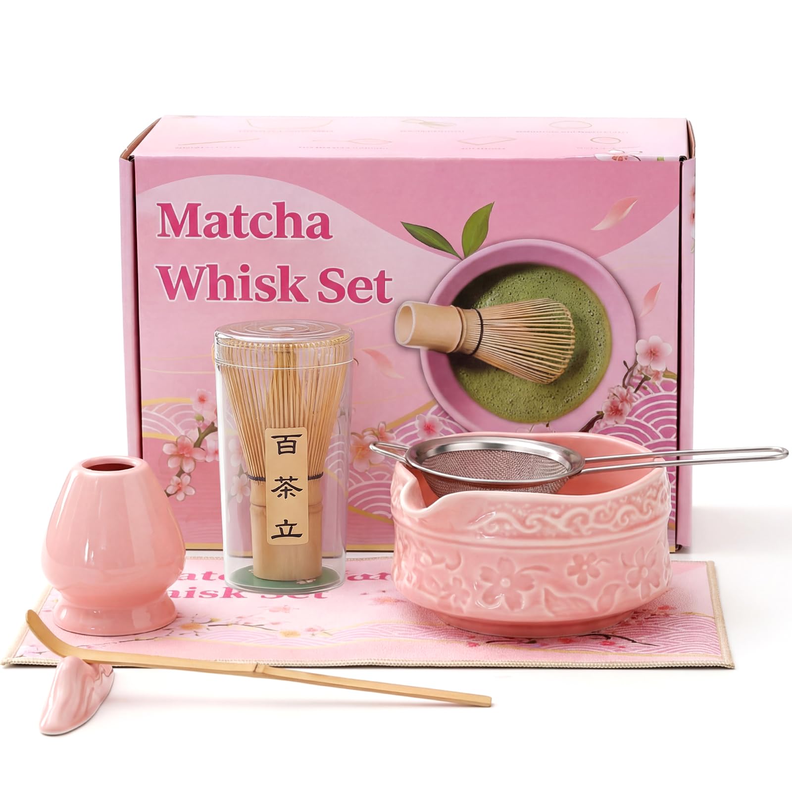 Matcha Set 350ml matcha tea whisk tea tea tea Made of natural Ideal for Matcha Comes in a gift Perfect for Respect for the Aged and other special