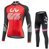 2026 Long Sleeved Cycling Suit Set  Women's Cycling Bib Women's Exclusive Seat Cushion Autumn Winter Cycling Sportswear Set Road Cycling Top