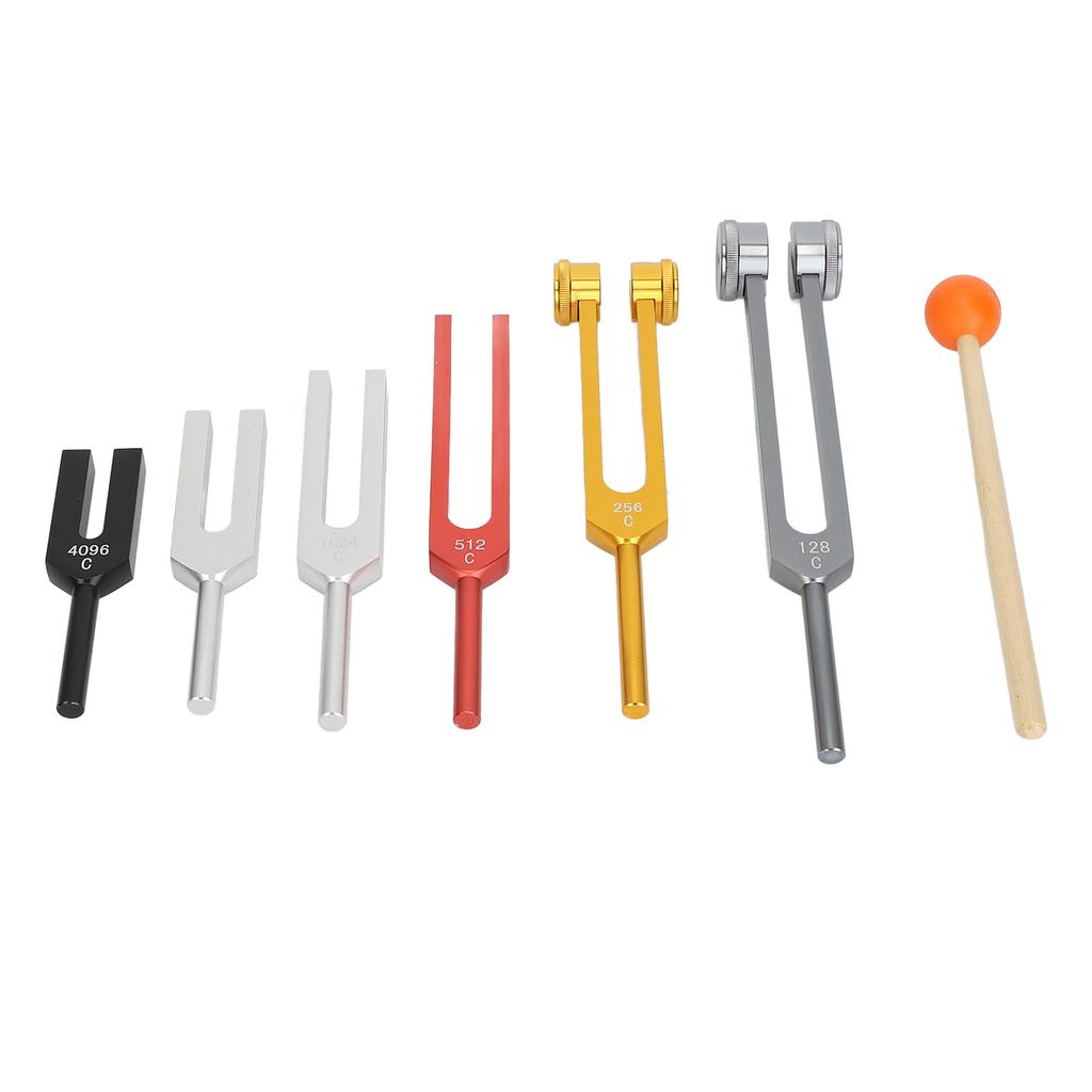 Tuning Forks Set with Mallet Relieve Stress Anxiety Improve Sleep Quality Healing Tuning Forks for