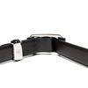 [KIETH] Pinless, infinitely adjustable belt, embossed leather, black, adjustable size, reliable quality created by over 50 years of history and