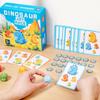 Wood Montessori Cognitive Ability Toy Dinosaur Counting Matching Games  Family Party Game