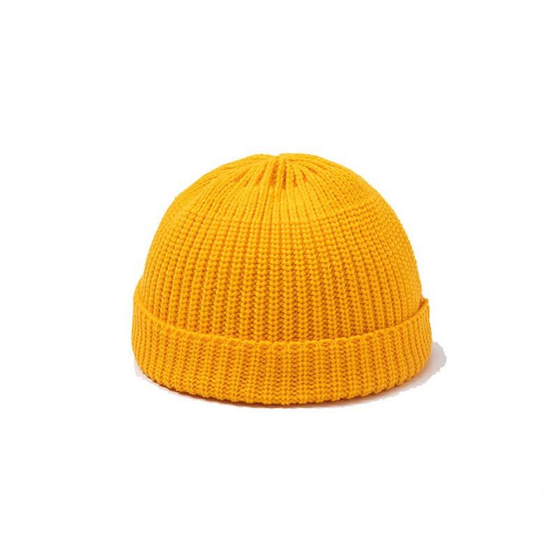 Hat Big Head Circumference Melon Fur Hat Women's Double Groove Knitted Hat Hip-hop Ruffian Hat Autumn and Winter Bag Head Wool Cold Hat Man