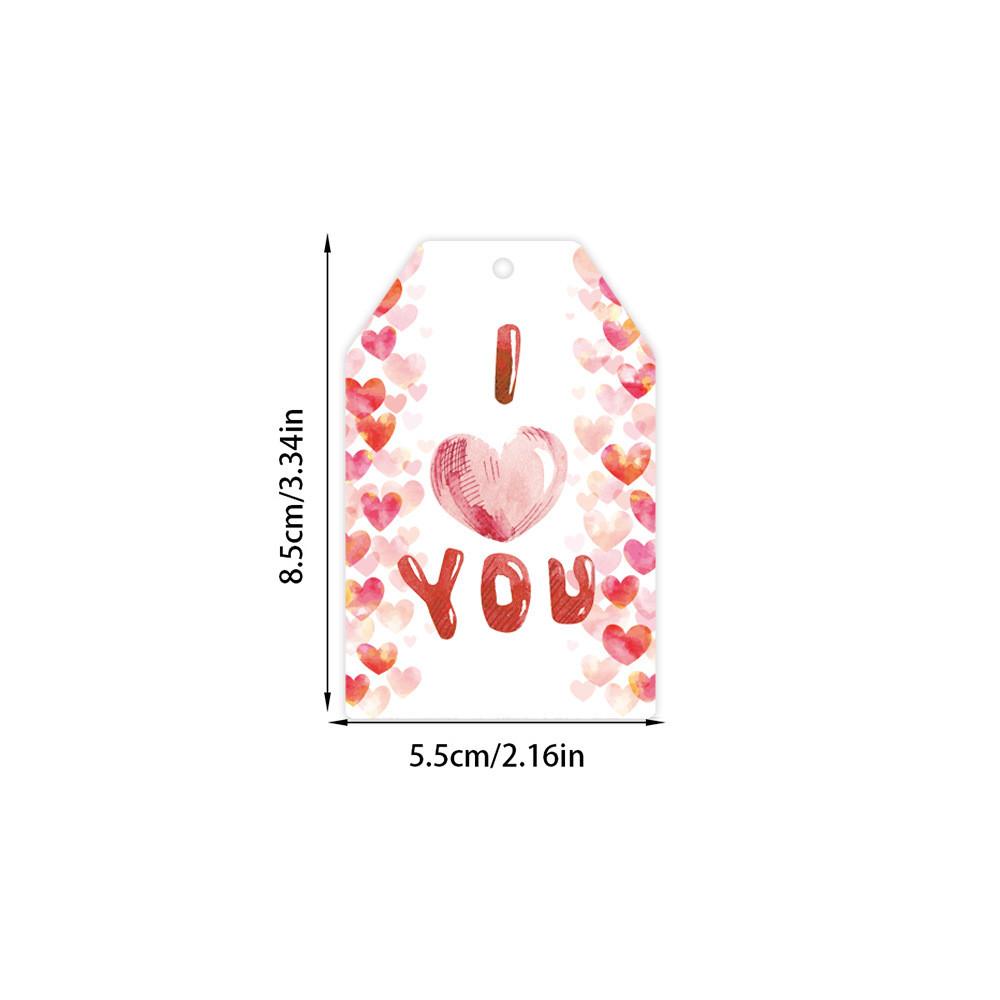 Valentines Celebration Day Paper Hang Tag Pendant For Daily Party Decoration