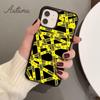 Funny Caution Tape Danger Phone Case for iPhone 11 12 13 14 Pro Max Mini XR XS SE 2020 6S 7 8 Plus Samsung Galaxy S21 S22 Cover